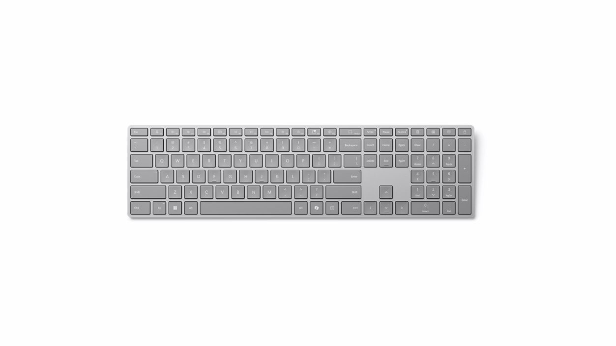 Microsoft Surface Tastatur (2. Edition) Bluetooth AT/DE grau mit Copilottaste
