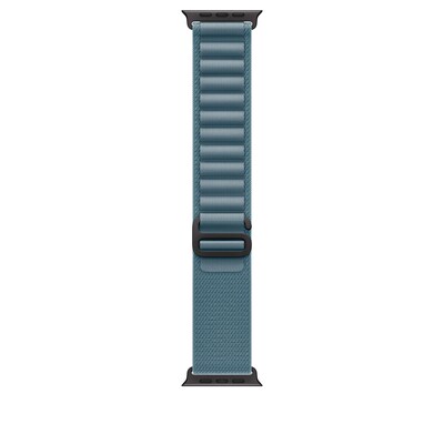 Apple 49 mm Alpine Loop Hellblau - Medium - Titan Schwarz