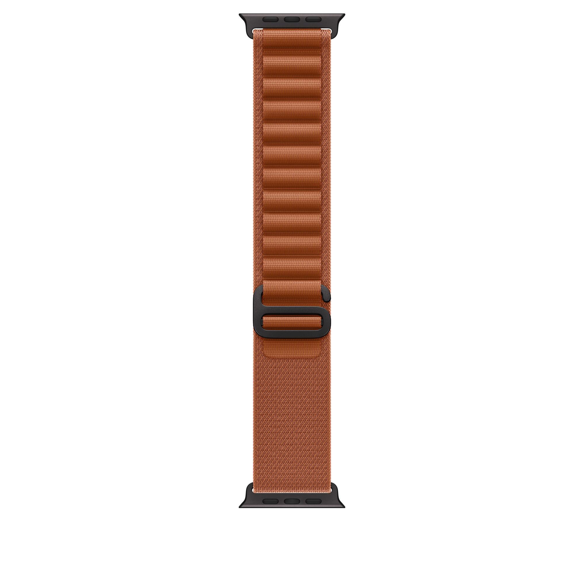 Apple 49 mm Alpine Loop Terracotta - Large - Titan Schwarz