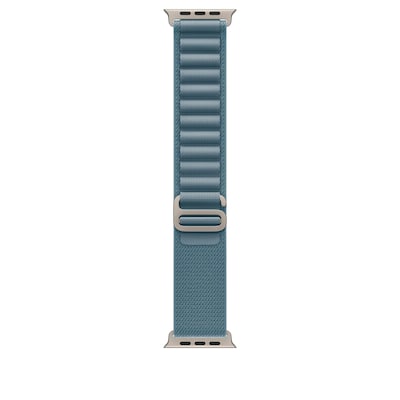 Apple 49 mm Alpine Loop Hellblau - Medium - Titan Natur