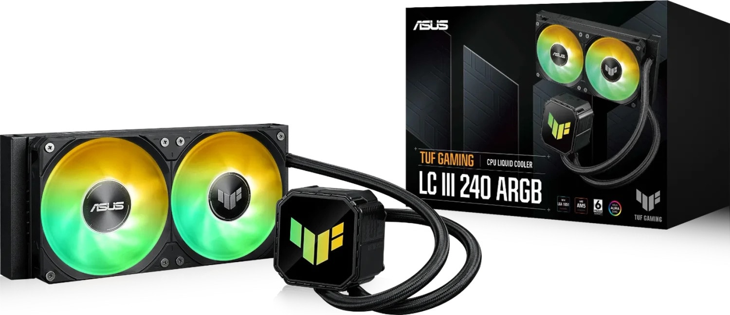 Asus Tuf Gaming Lc Iii 240 Argb Aio Wasserkühlung Für Amd Und Intel Cpus 90Rc01j1-B0eay0