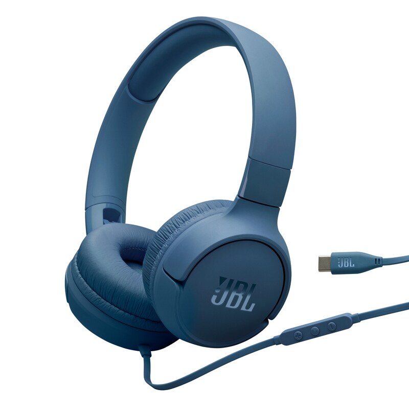 JBL Tune günstig Kaufen-JBL TUNE 520C USB-C kabelgebundener On-Ear-Kopfhörer Mikrofon blau. JBL TUNE 520C USB-C kabelgebundener On-Ear-Kopfhörer Mikrofon blau <![CDATA[• Typ: On-Ear Kopfhörer - geschlossen • Übertragung: Kabel, Anschluß: USB-C • Einsatzgebiet: Street •