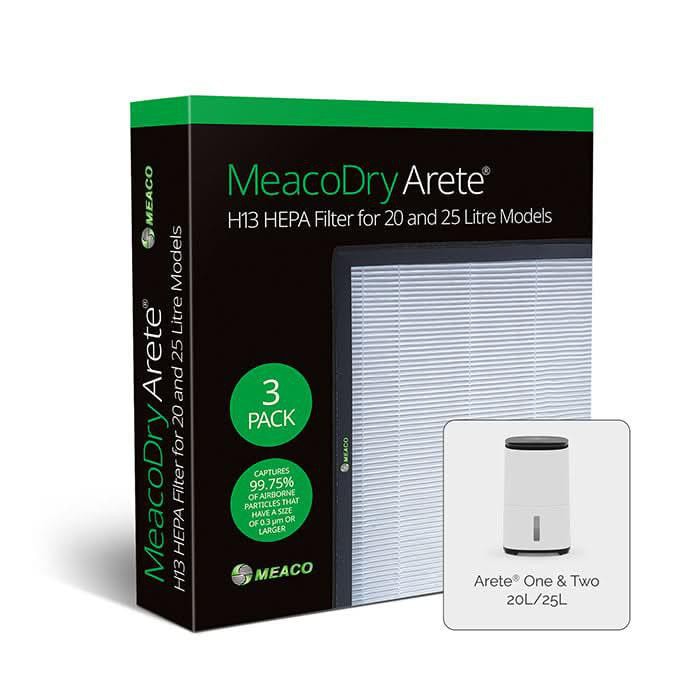 Meaco Dry Arete® 20L Und 25L H13 Hepa-Filter Schwarz Meacodryarete20l/25Lhepafiltereu