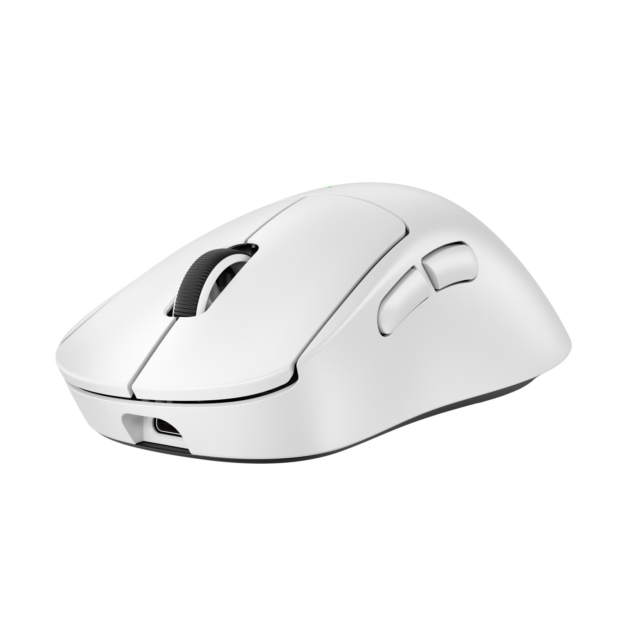 Logitech PRO X SUPERLIGHT 2 DEX Gaming-Maus Weiß kabelgebunden / kabellos (Funk) für Rechtshänder