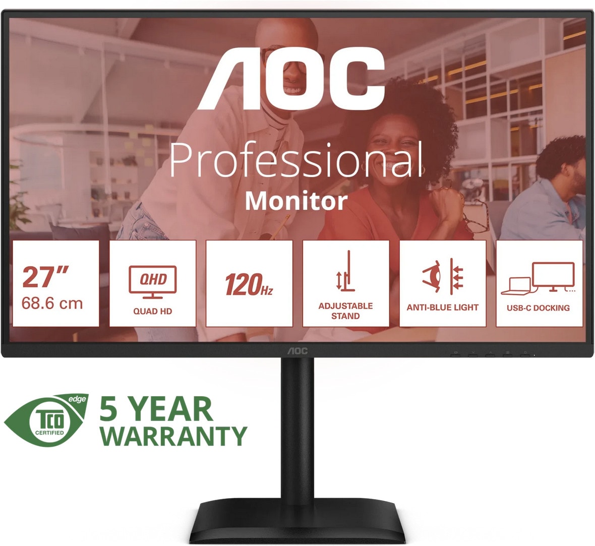 AOC Q27E4CV 27 Zoll WQHD IPS Panel 16:9 120 Hz Monitor