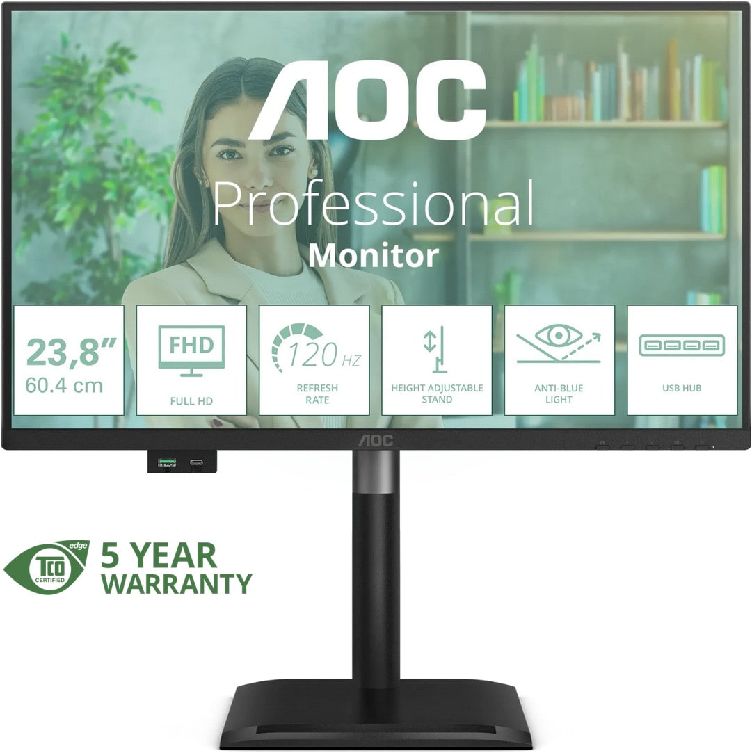 Image of 24" AOC 24P4U - LED monitor - Full HD (1080p)