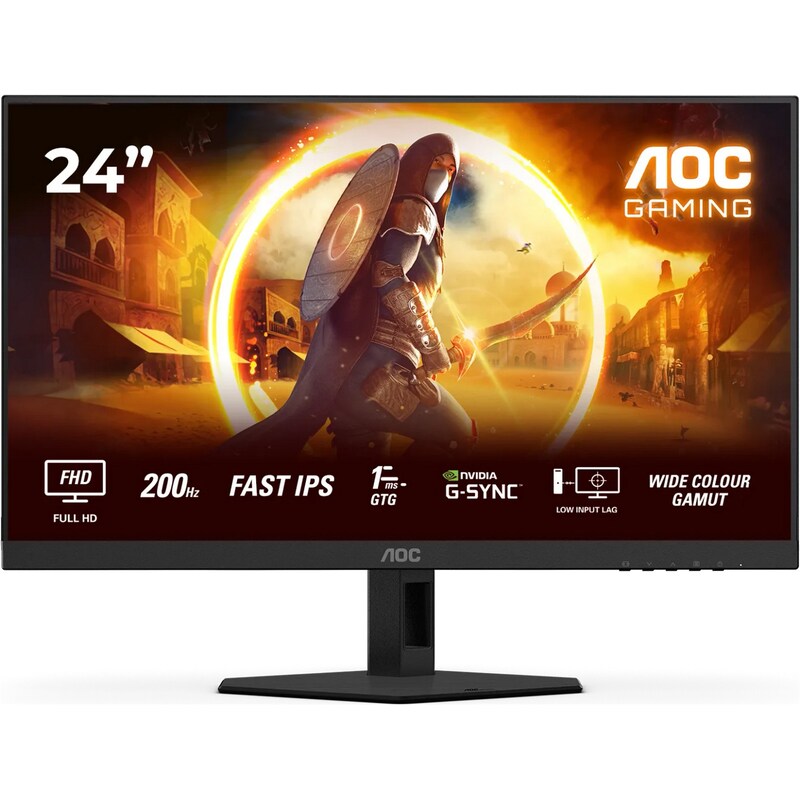 AOC 24G4HRE Gaming Monitor - 23,8 Zoll FHD IPS 200Hz 1ms G-Sync