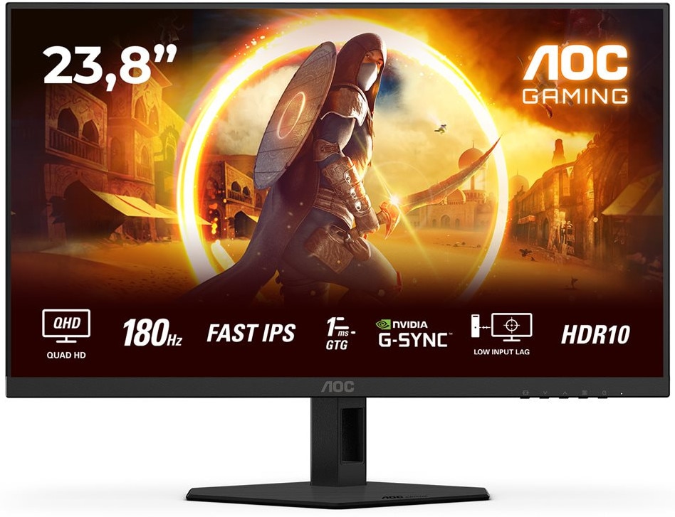 AOC Q24G4RE 23.8 Zoll WQHD Fast IPS Panel 16:9 180 Hz Gaming Monitor