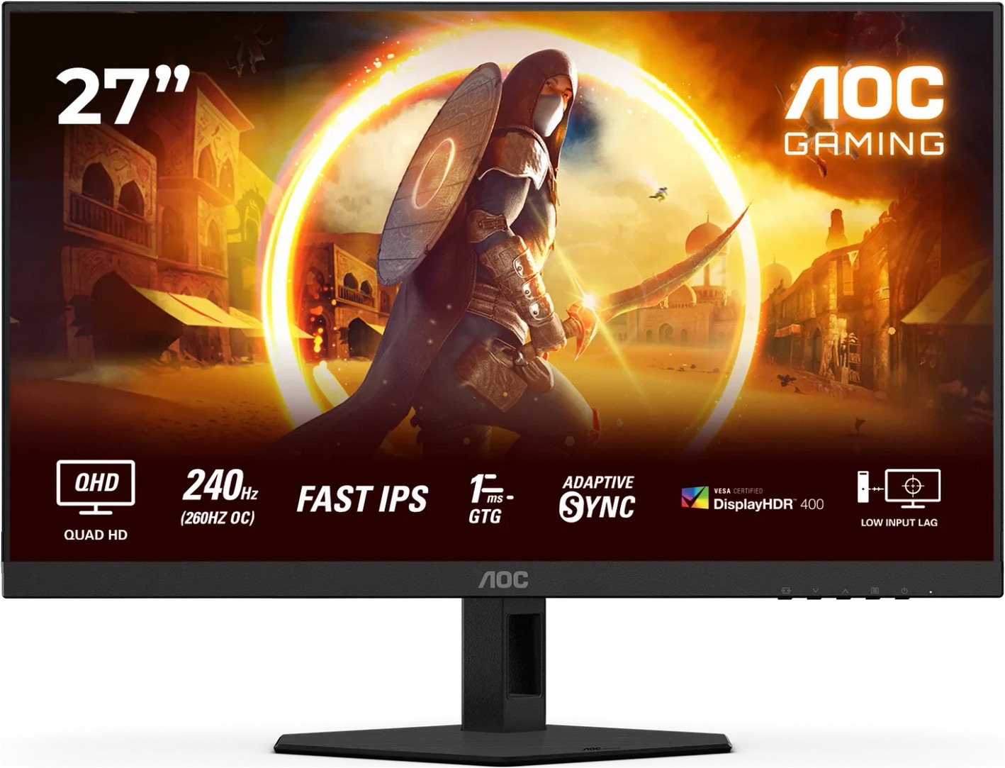 AOC Q27G4ZR 27 Zoll WQHD Fast IPS Panel 16:9 240 Hz Gaming Monitor