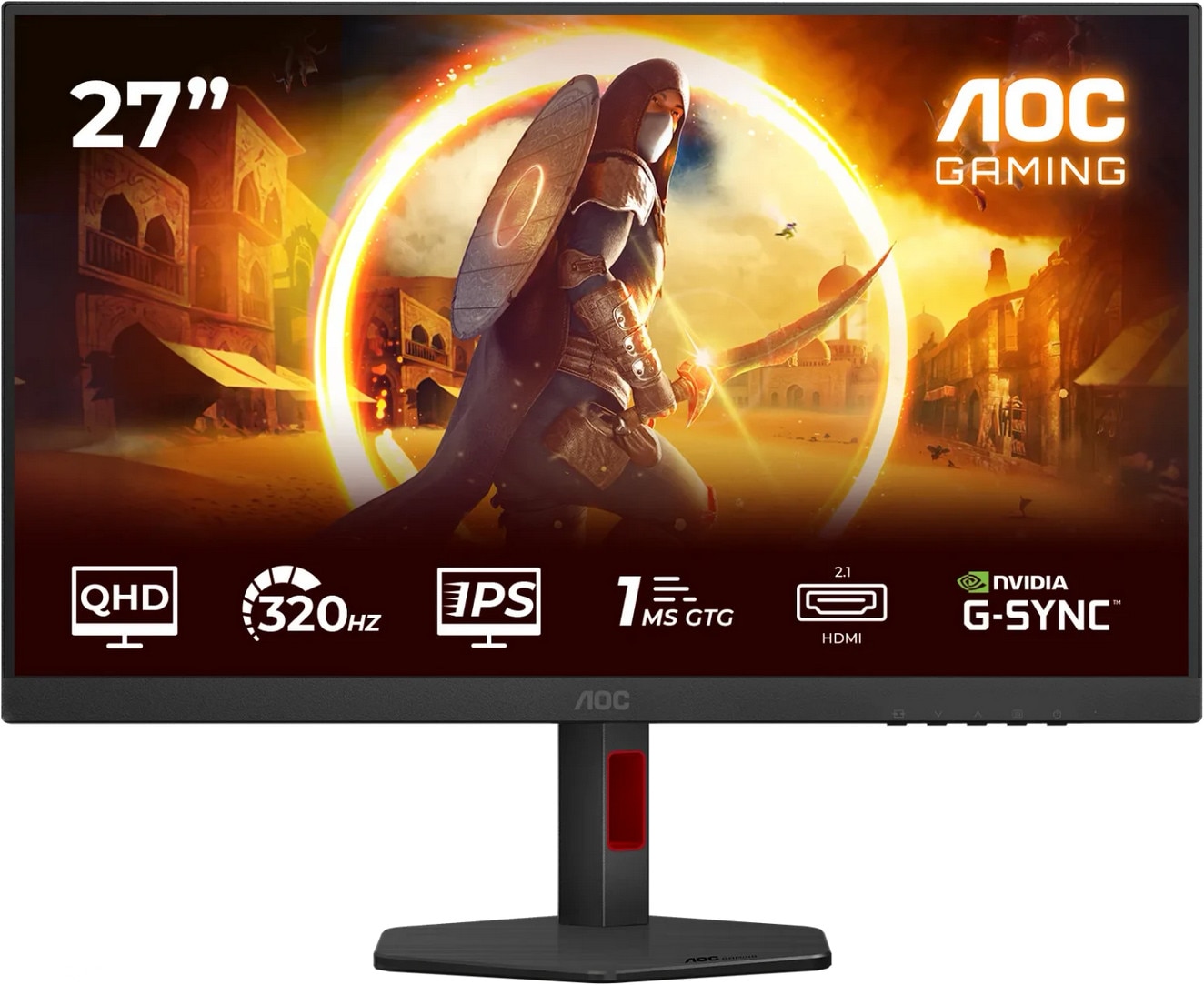 AOC Q27G4SRU 27 Zoll WQHD Fast IPS Panel 16:9 320 Hz Gaming Monitor