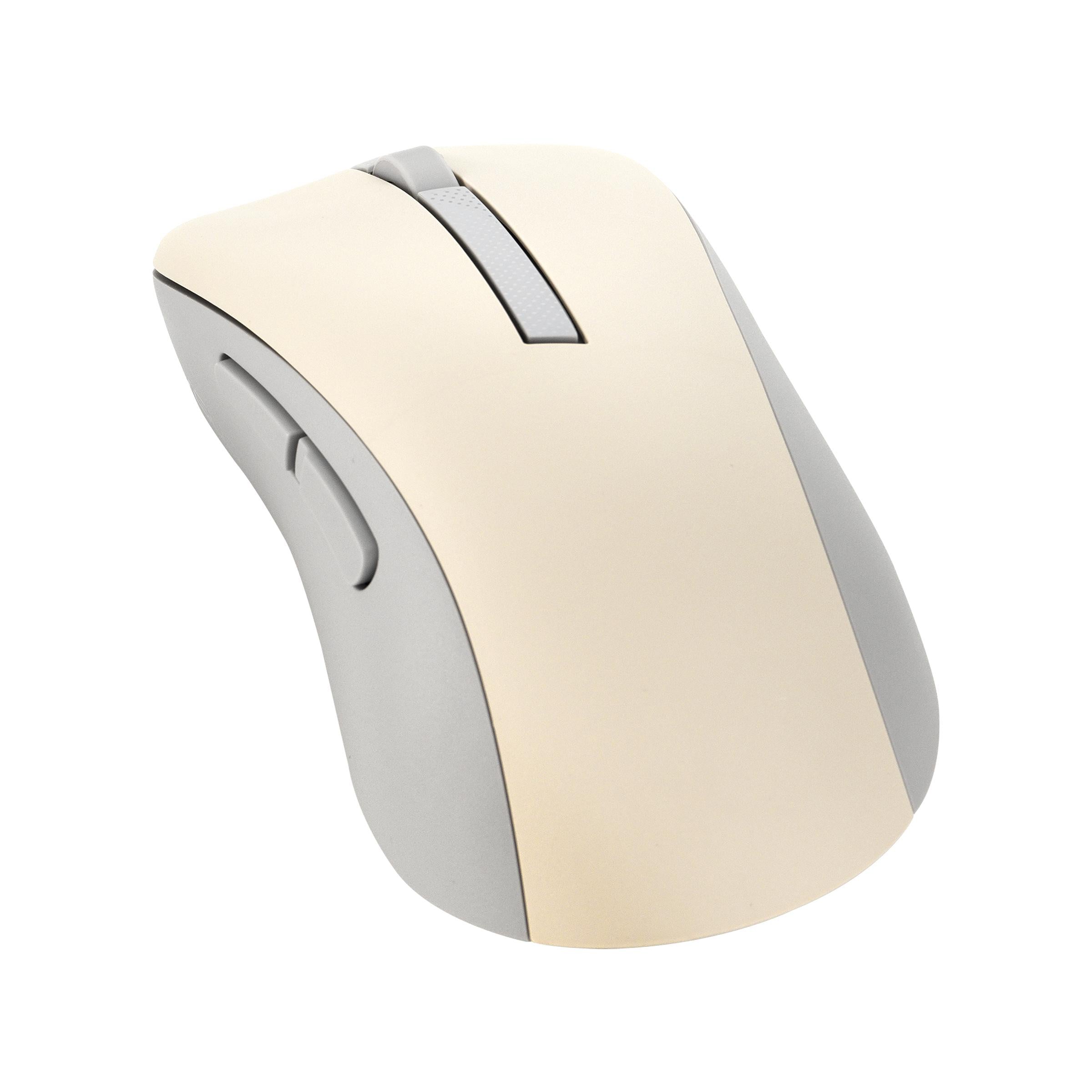 ASUS MD102 Maus Oat Meal (Funk / Bluetooth) für Rechtshänder