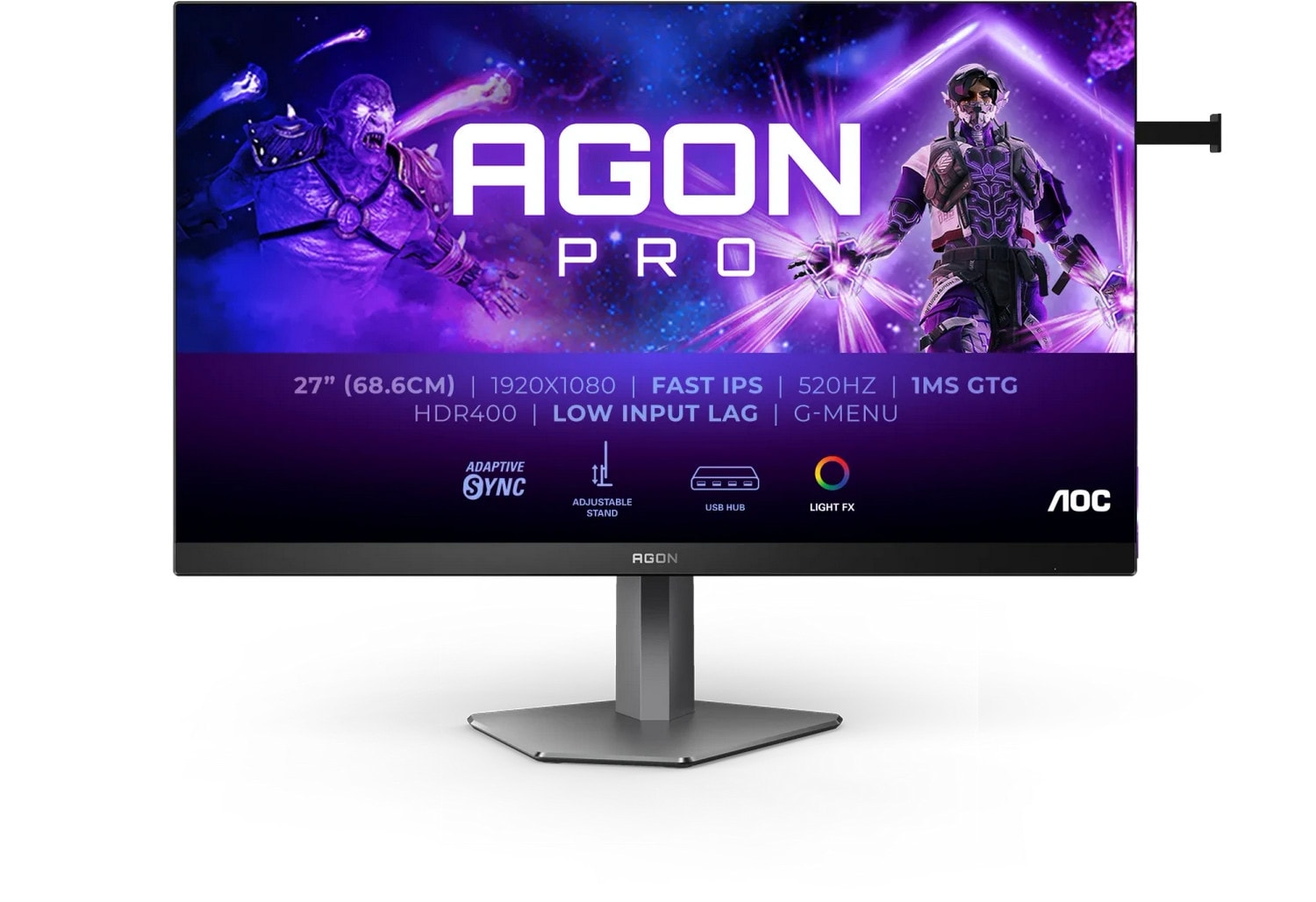 AOC AGON PRO AG276FK 27 Zoll Full HD Fast IPS Panel 16:9 510 Hz Gaming Monitor