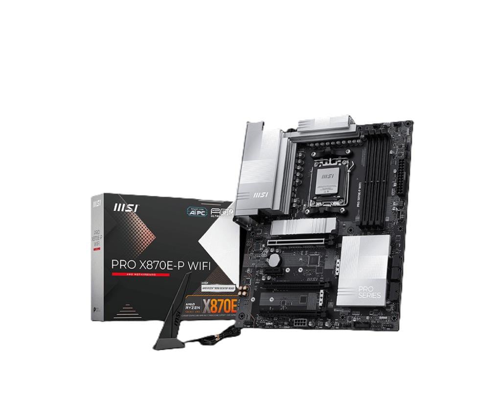 MSI PRO X870E-P WiFi - AM5 ATX Mainboard | Unterstützt AMD Ryzen 9000/8000 / 7000 Prozessoren, DDR5 Memory Boost (8200+ MT/s OC), PCIe 5.0 x16 & 4.0 x16, M.2 Gen5 - Bild 8