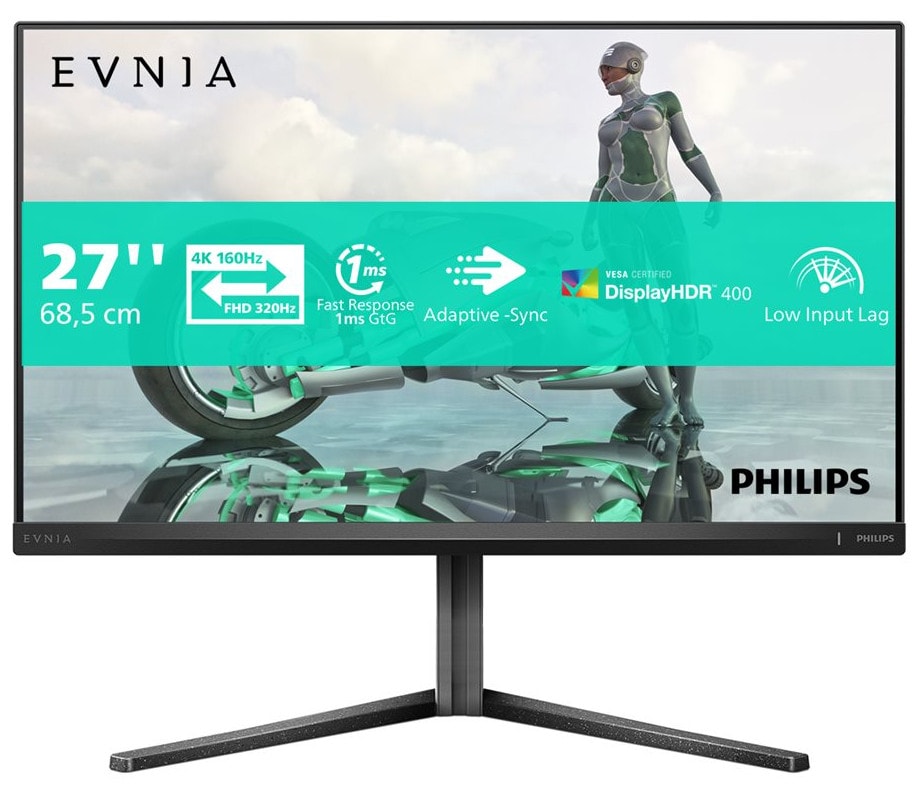 Philips Evnia 27M2N3800A 27 Zoll 4K (UHD) Fast IPS Panel 16:9 160 Hz Dual Mode Gaming Monitor