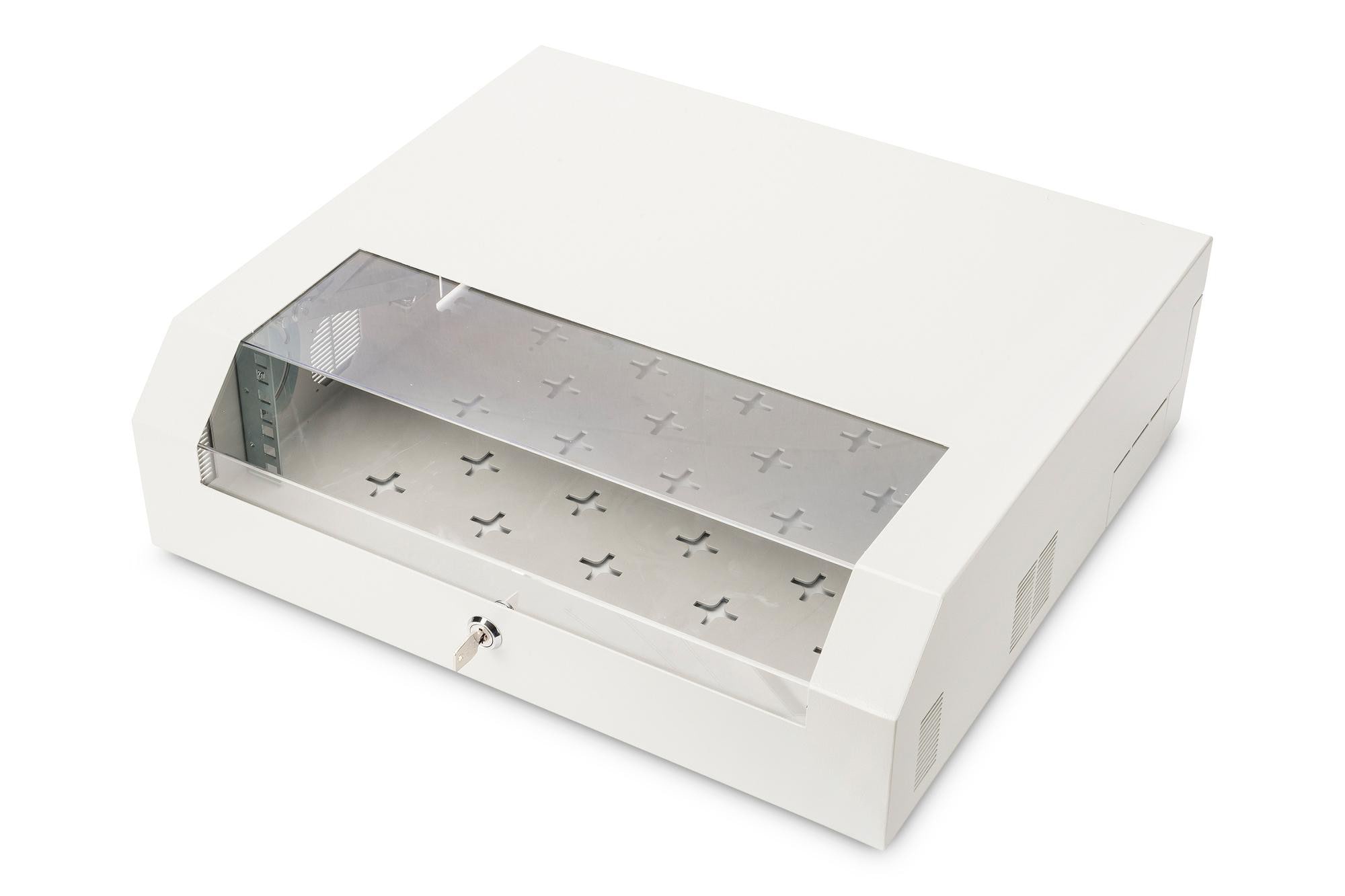 Digitus 19" Wandgehäuse SOHO Slim 3HE rotierbar / 2HE fix 145x525x475mm grau