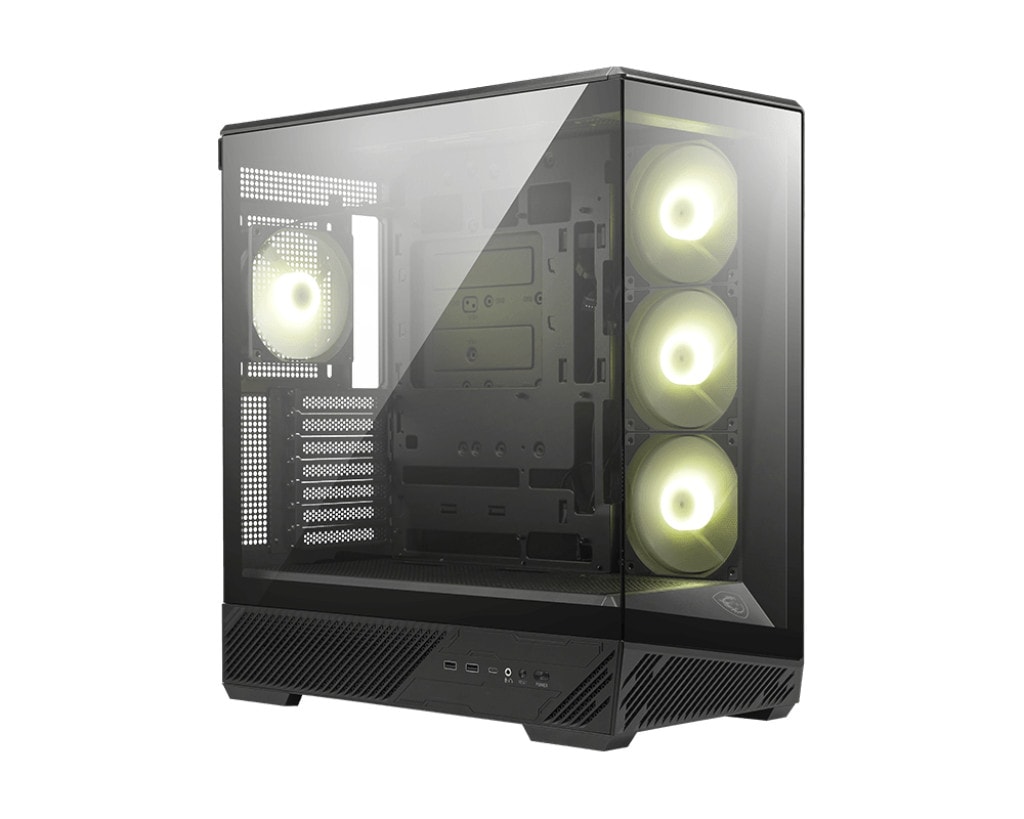 MSI MAG PANO 130R Gaming PC Gehäuse Midi-Tower Weiß Seitenfenster