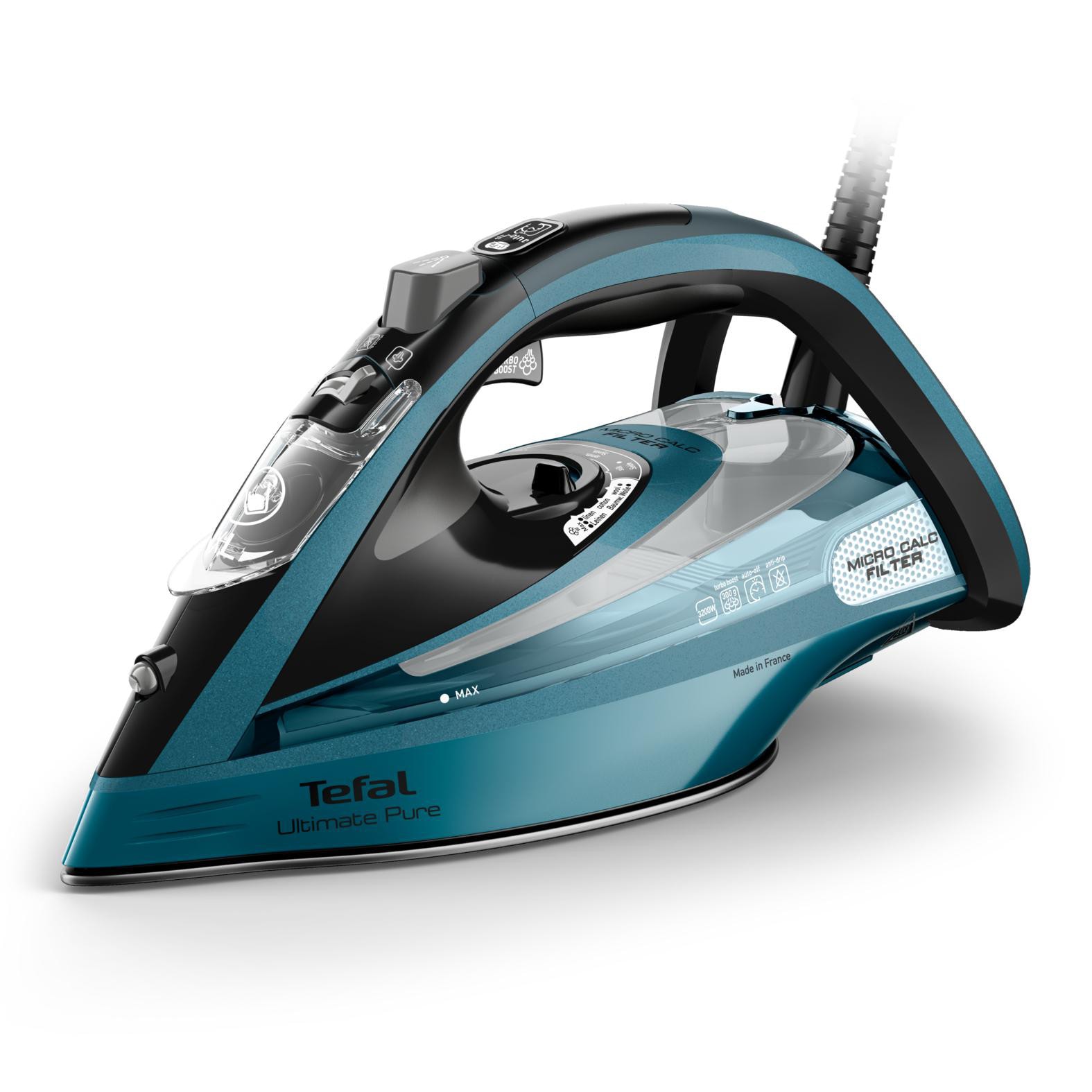 Tefal FV9851 Ultimate Pure Dampfbügeleisen grün