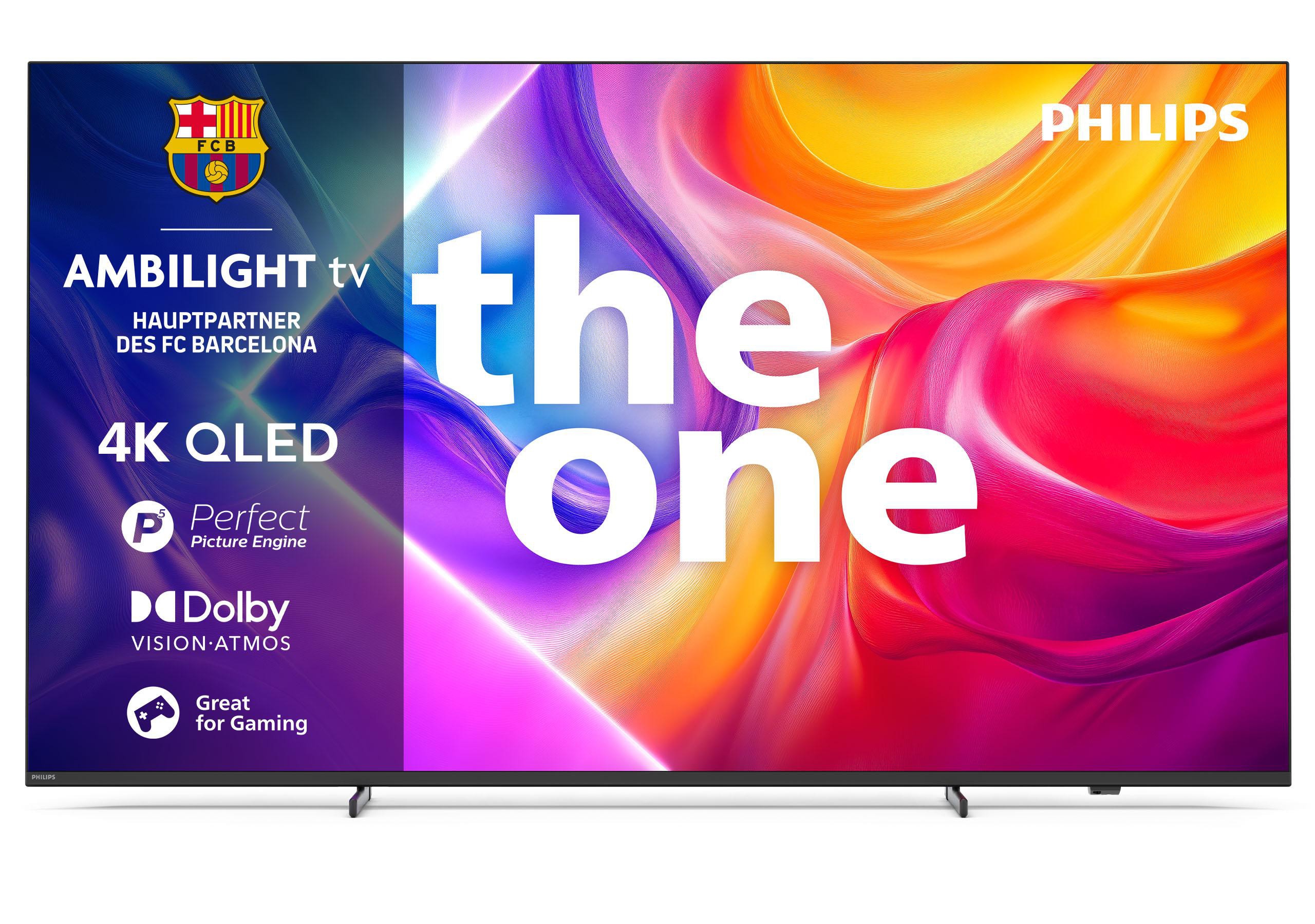 Philips PUS9000 The One 4K Ambilight TV mit 85 Zoll (216 cm, 85PUS9000/12, Dolby Vision, HDR10+, Dolby Atmos, 144Hz, Google TV)