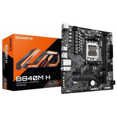 Gigabyte  B840M H mATX Mainboard Sockel AM5 HDMI/DP/M.2 | 04719331877880