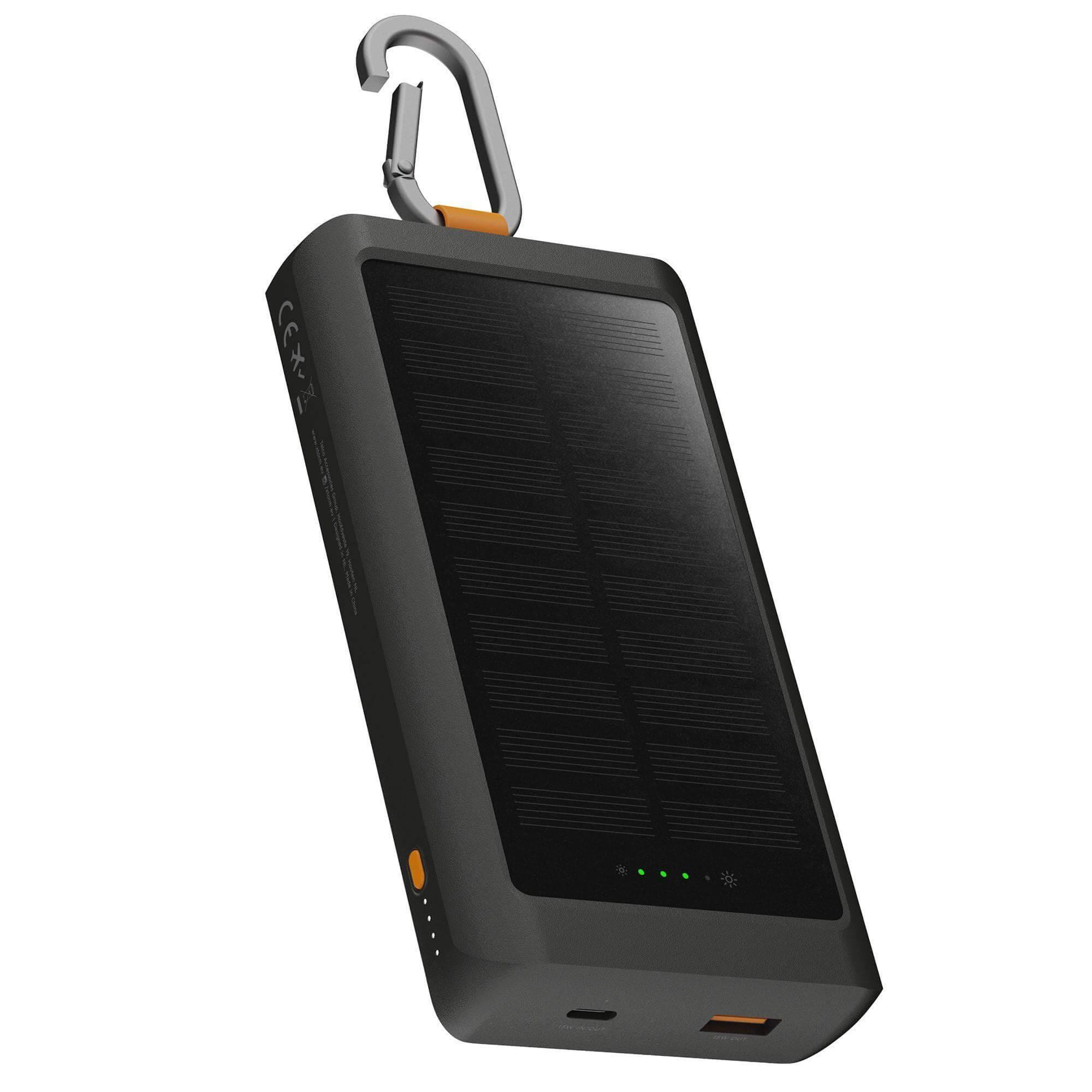 Xtorm Go2 Series Solar Powerbank 10000 mAh 15 Watt Schwarz