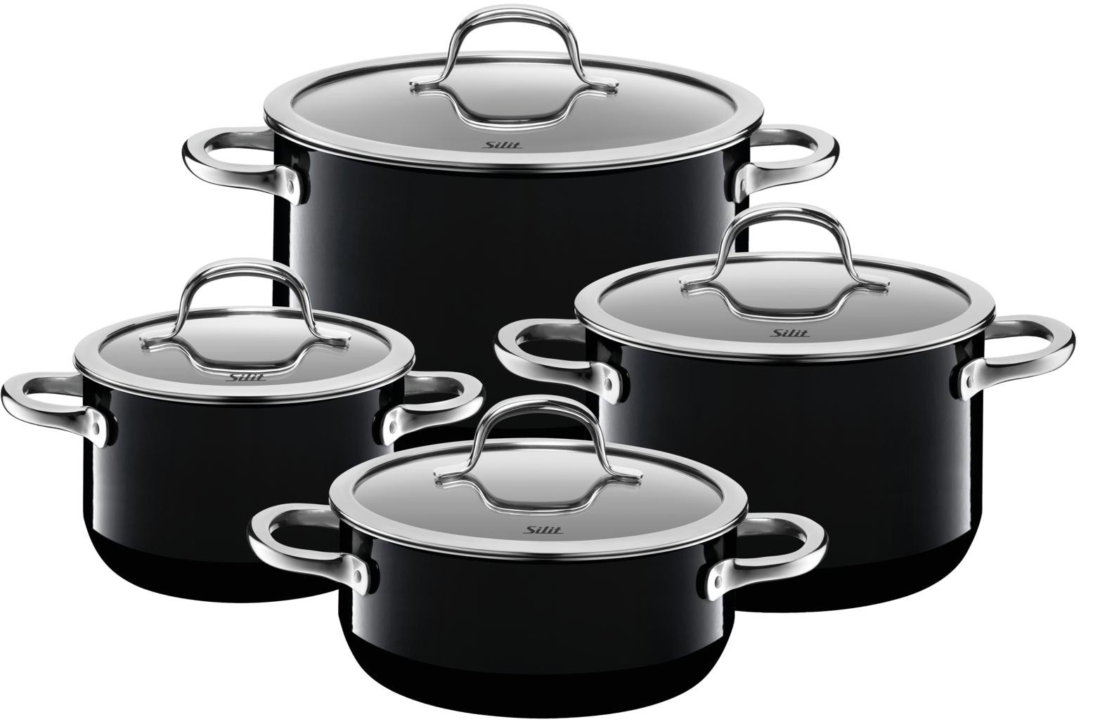 Silit Silargan® Passion Topf-Set 4-teilig Black