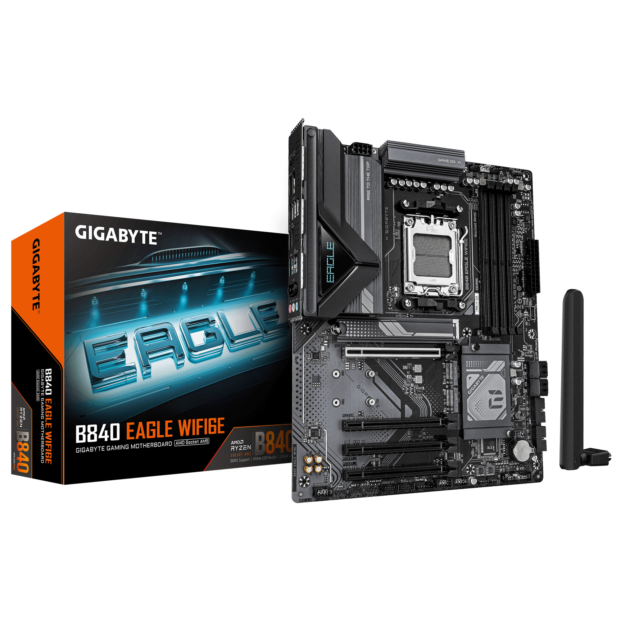 Gigabyte B840 Eagle Wifi6e Atx Mainboard Sockel Am5 Hdmi/Dp/M.2 Größe 8 - Bild 2