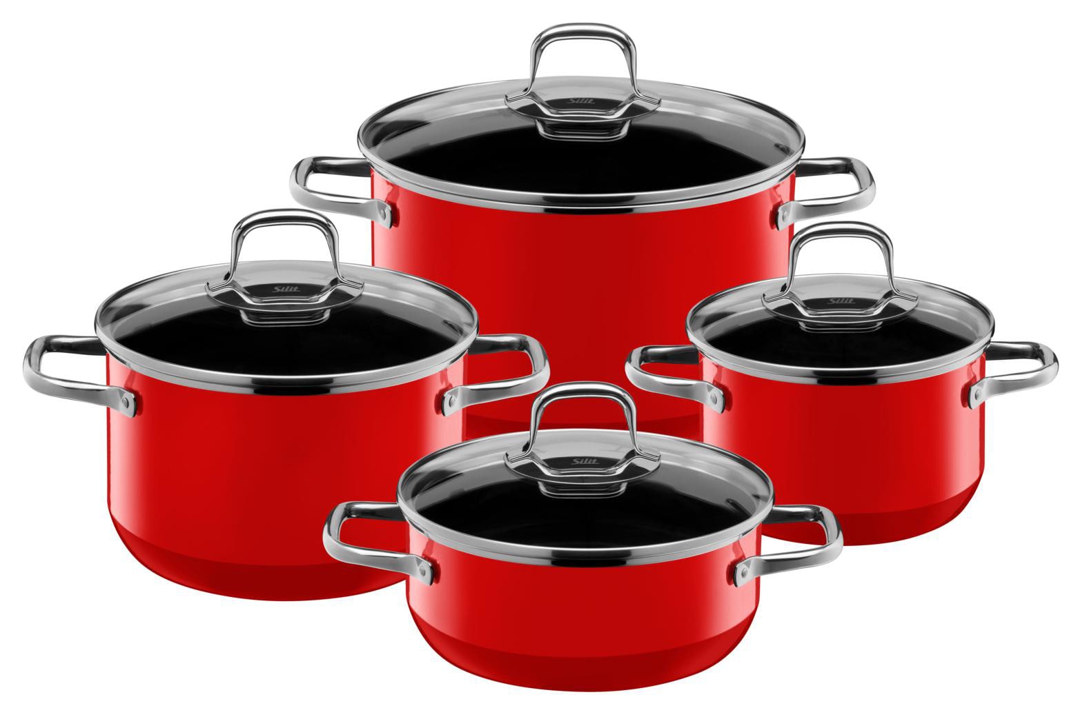 Silit Silargan® Elegance Topf-Set 4-teilig Red