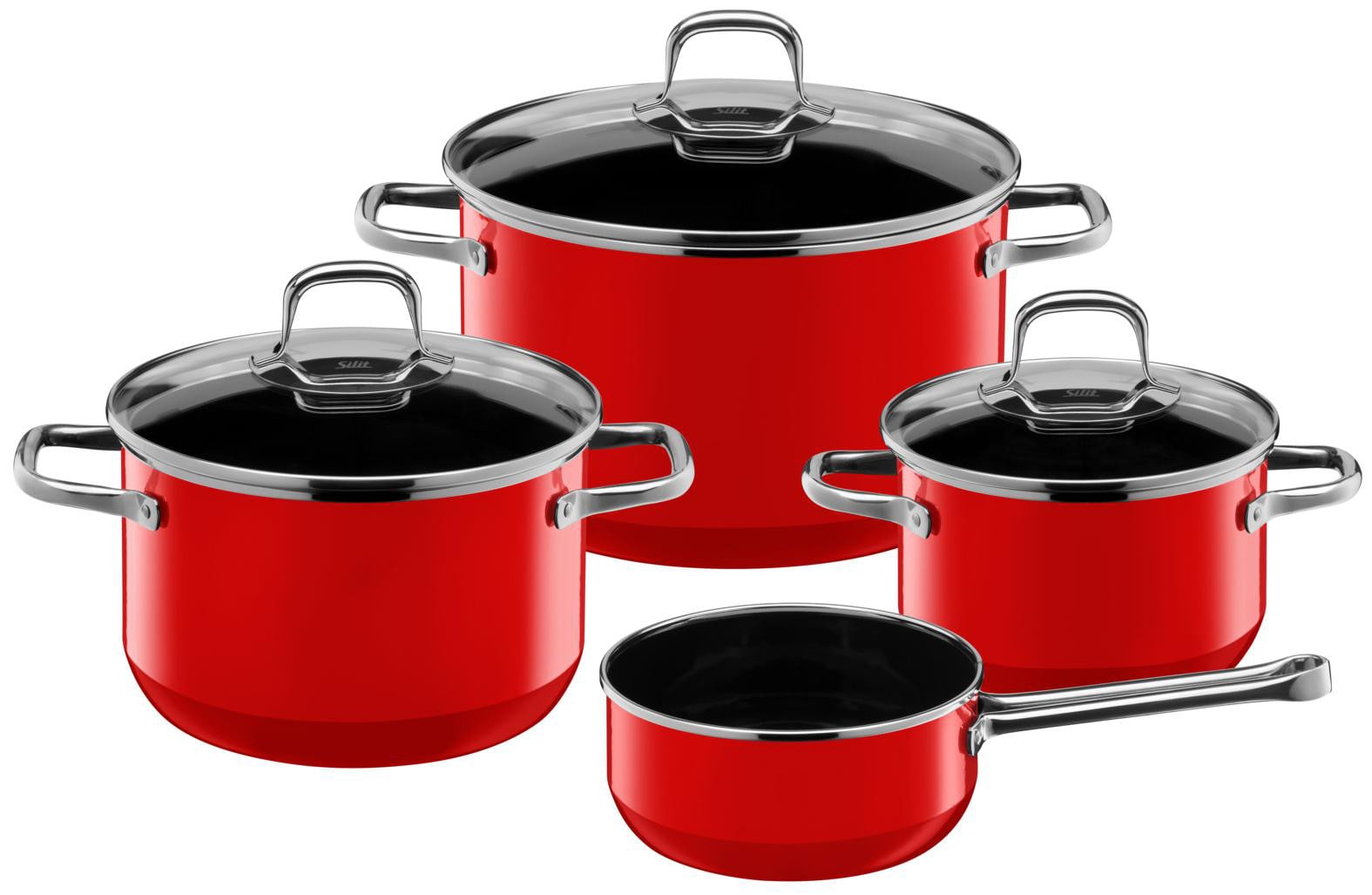 Silit Silargan® Elegance Topf-Set 4-teilig Red