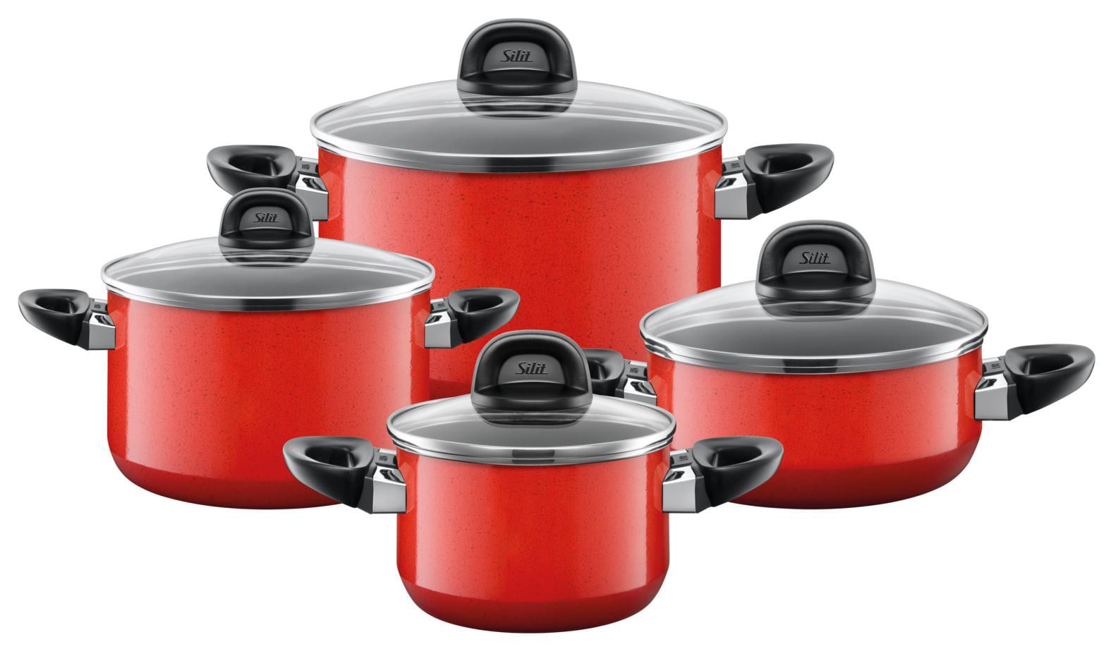 Silit Silargan® Modesto Topf-Set 4-teilig Red