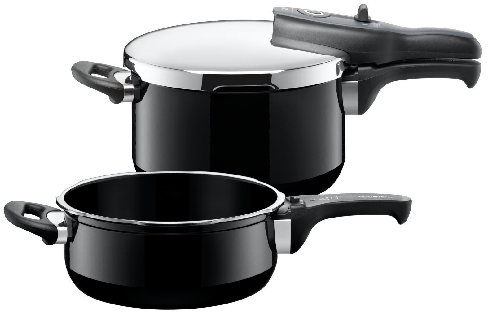 Silit Silargan® Sicomatic t-Plus Schnellkochtopf-Set 22 cm 4,5/3,0 l Black