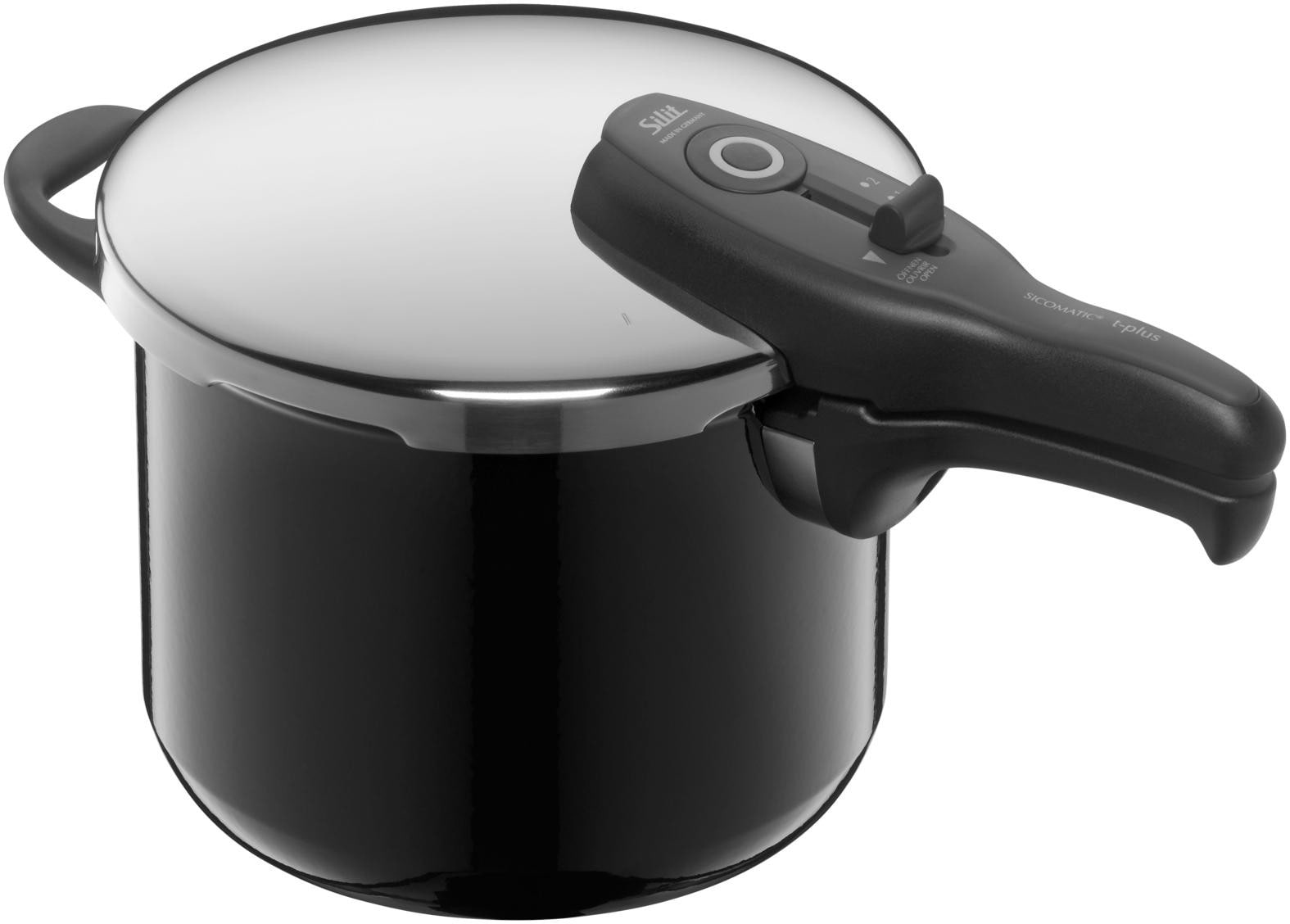Silit Silargan® Sicomatic t-Plus Schnellkochtopf 22 cm 6,5 l Black
