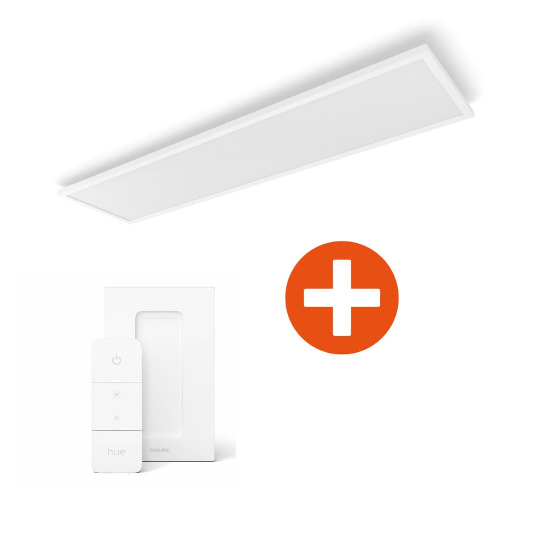 Philips Hue White & Color Ambiance Surimu Panelleuchte + Dimmschalter V2 Größe 16 Weiß - Bild 5