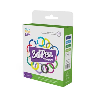 myFirst 3D-Stift Filamente, kalte Farben, 5er Pack