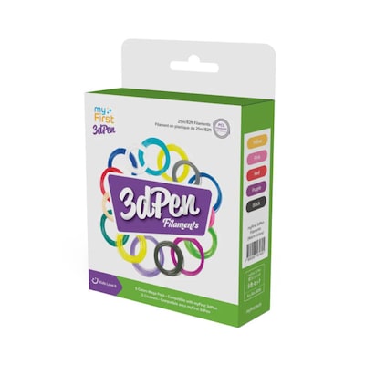 myFirst 3D-Stift Filamente, warme Farben, 5er Pack
