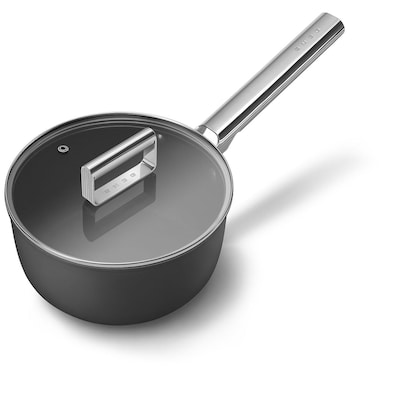 Smeg Soßentopf mit Glasdeckel 50's Style 20 cm Schwarz