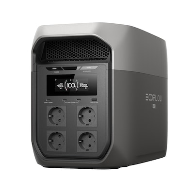ECOFLOW Delta 3 Max Portable Power Station 2048Wh, 2400w  (0% MwSt. gem. § 12 Abs. 3 UStG)
