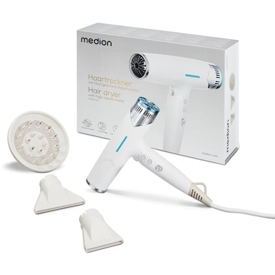 Medion HD2 Haartrockner mit Ionen-Technologie weiß