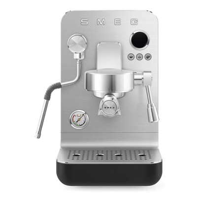 Smeg EMC02BLMEU Minipro Espressomaschine Collezione Ästhetik Schwarz