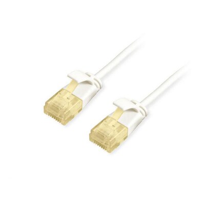 equip  62600307101 Slim-Patchkabel, Cat.6A, U/UTP, 1m, Weiß | 04015867241707