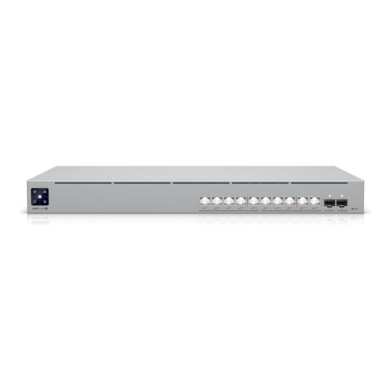SFP günstig Kaufen-Ubiquiti UniFi USW-Pro-XG-10-PoE Etherlighting Switch. Ubiquiti UniFi USW-Pro-XG-10-PoE Etherlighting Switch <![CDATA[• Smart Managed Switch • 10 RJ45-Ports (10x 10G-LAN) • 10 POE Ports mit 400W Gesamtbudget (davon 10x PoE++) • Zusätzliche Ports: 2x SFP+ 