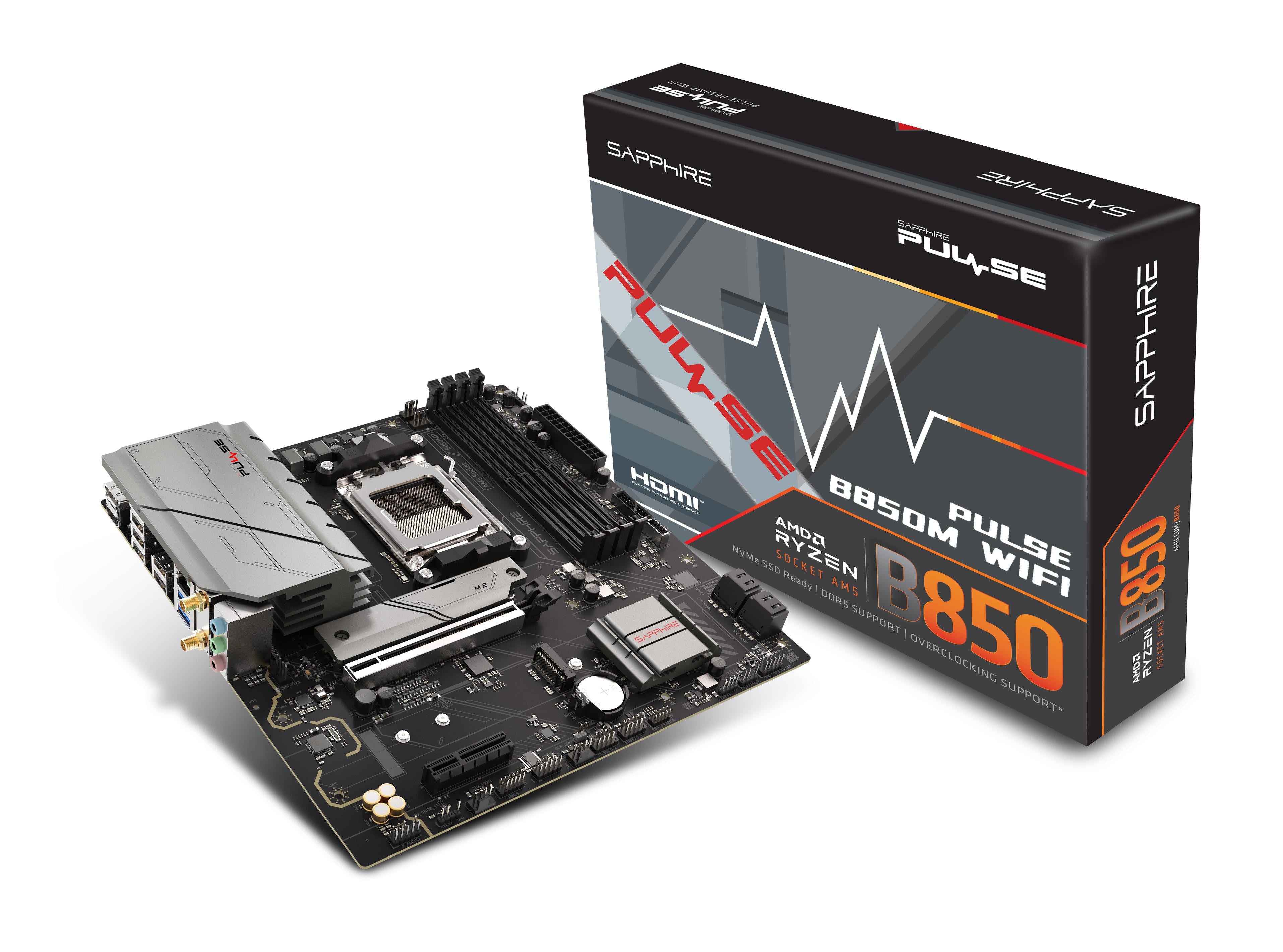 Sapphire Pulse B850m Wifi Matx Mainboard Dp/Hdmi/M.2 Größe 5.0 - Image 4