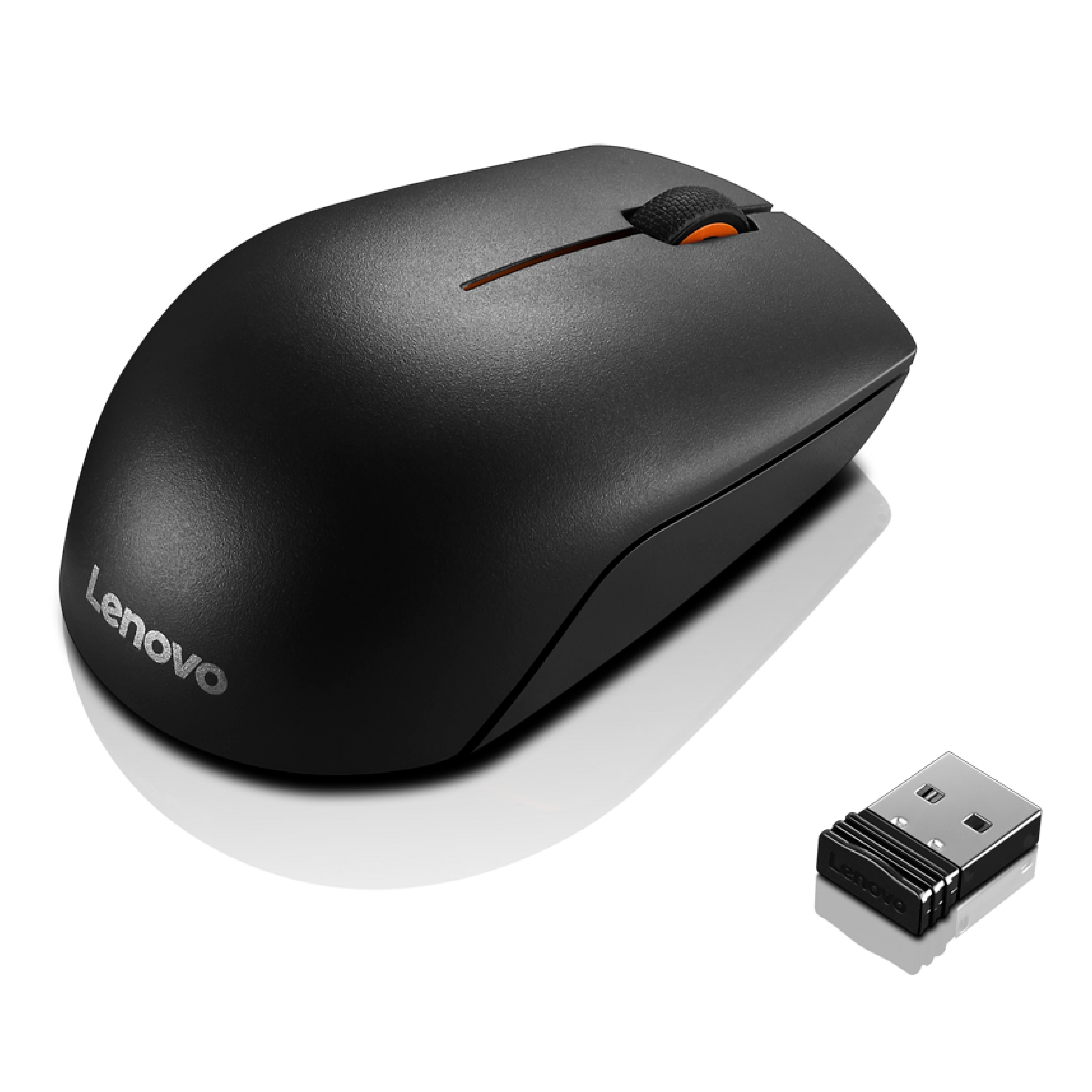 Lenovo 300 Mobile Maus Schwarz kabellos (Funk) für Links- & Rechtshänder