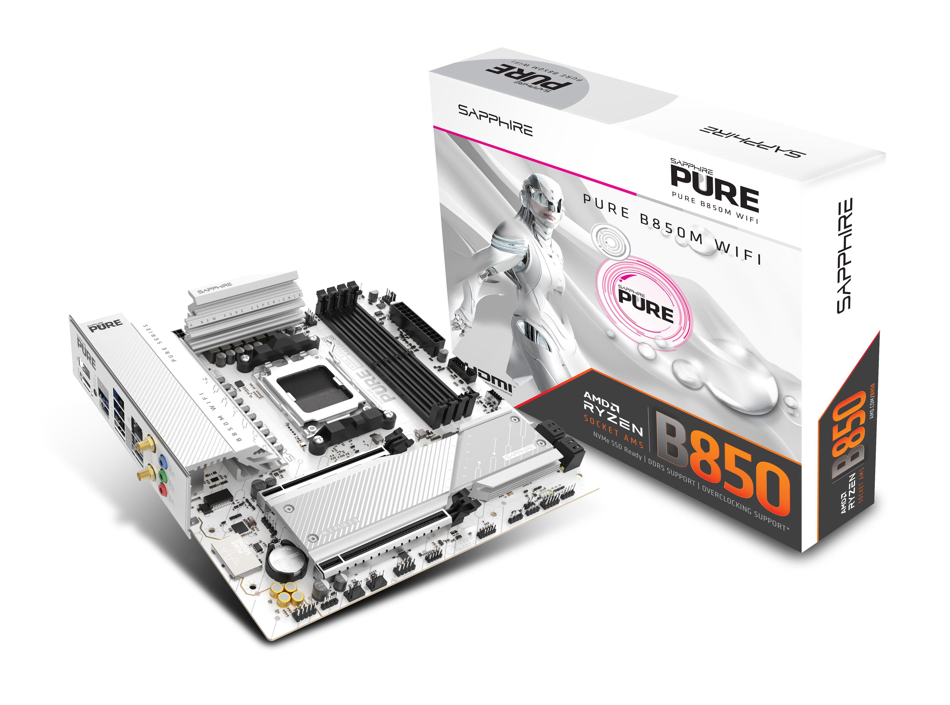 Sapphire Pure B850m Wifi Matx Mainboard Dp/Hdmi/M.2 52123-02-40G - Bild 5