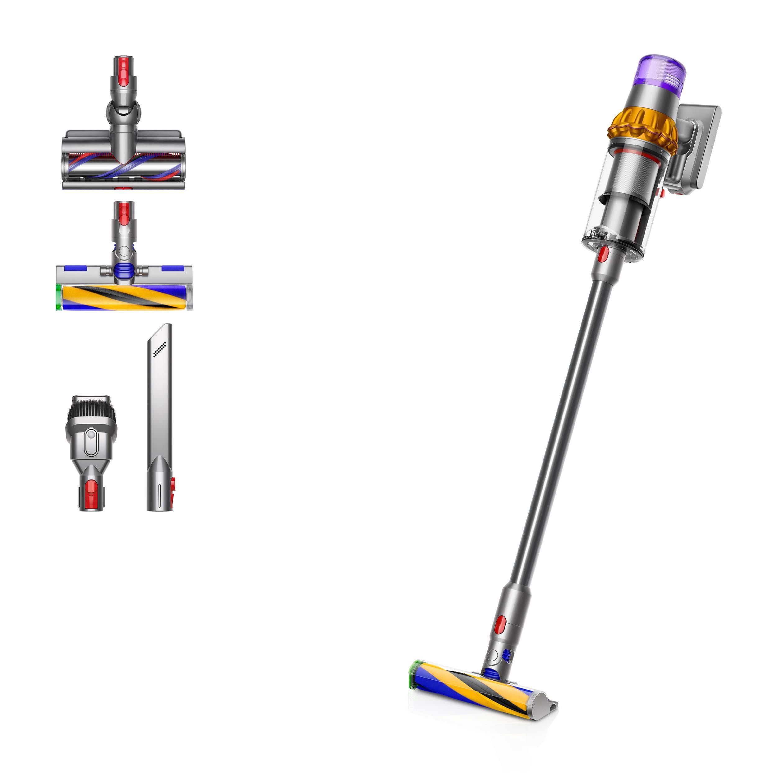 Dyson V15 Detect Absolute Nickel Satin Gelb/ Glanz Nickel