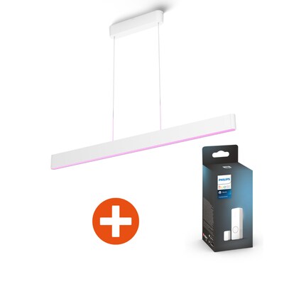 Image of Philips Hue White & Color Amb Ensis Pendelleuchte wh, inkl Philips Hue Secure Kontaktsensor