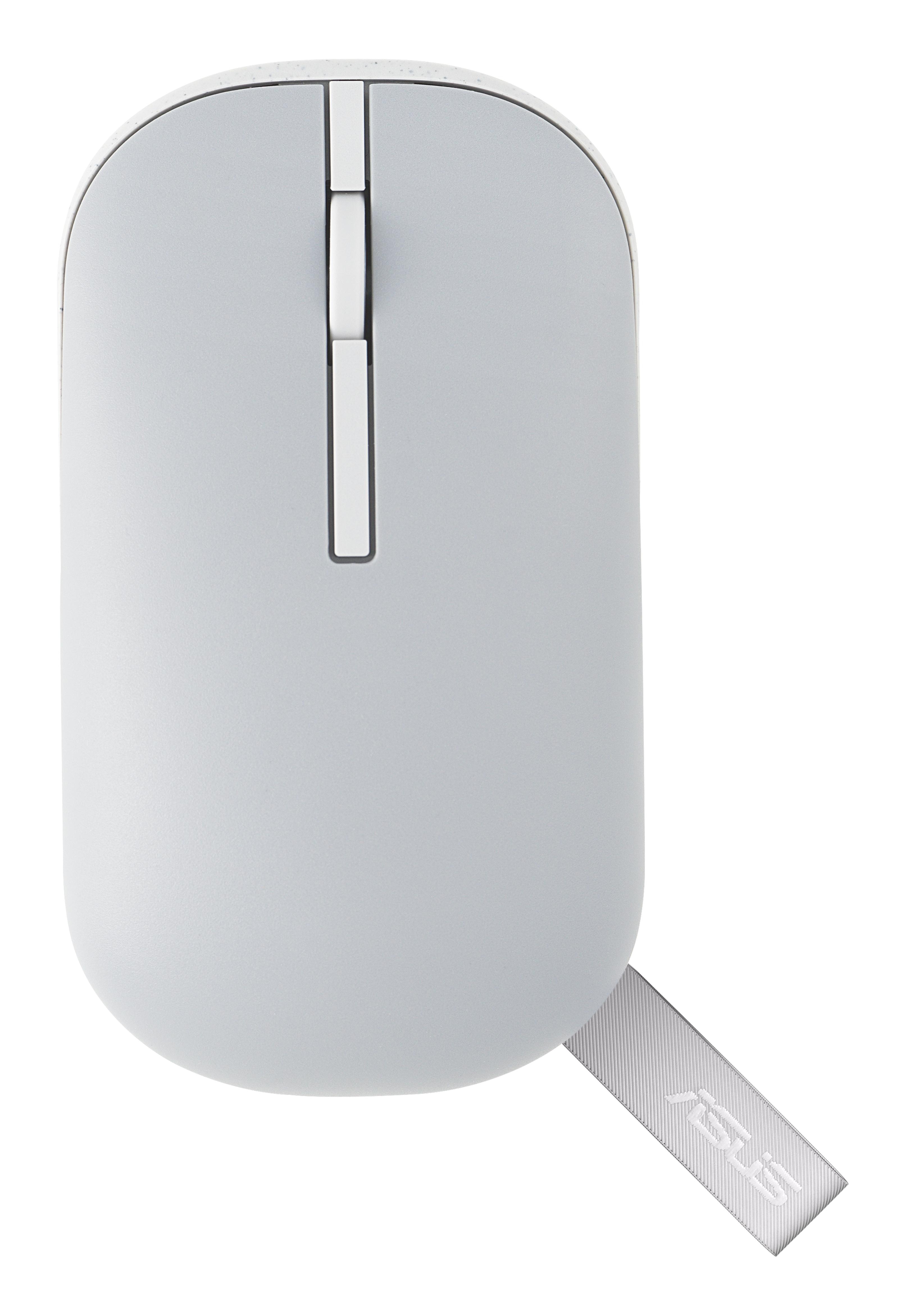 ASUS MD100 Maus Grau (Funk / Bluetooth) für Links- & Rechtshänder