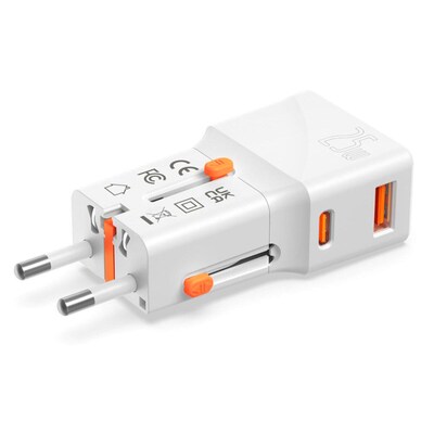 Image of 4smarts Weltreiseadapter Nomad Pocket 25W, weiß