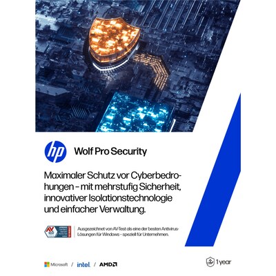 Image of HP Wolf Pro Security für 1 Jahr - Elektronische Lizenz für 1 Gerät (1-99 Lizenzen)