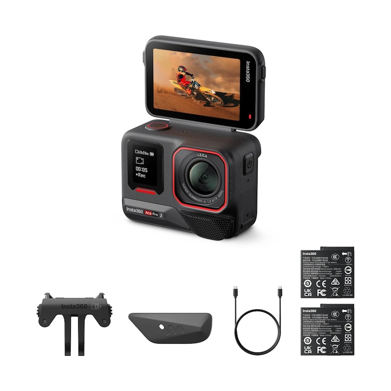 240 x günstig Kaufen-Insta360 Ace Pro 2 Dual Battery Bundle. Insta360 Ace Pro 2 Dual Battery Bundle <![CDATA[• Actioncam in Schwarz • Blende: f/2,6 • Aufnahme bis zu 240 FPS • micro SDXC Kartenleser • Foto, HDR-Foto, Intervallfoto, Fotoserie, Starlapse]]>. 