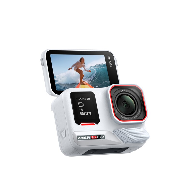 Arctic günstig Kaufen-Insta360 Ace Pro 2 (Arctic White Limited Edition). Insta360 Ace Pro 2 (Arctic White Limited Edition) <![CDATA[• Actioncam in Schwarz • FreeFrame Video, PureVideo, Zeitlupe, Starlapse, Zeitraffer, TimeShift • Aufnahme bis zu 240 FPS • micro SDXC Kartenlese